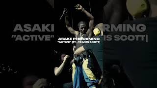 Asake performing activé ft Travis Scott Lungu boy world tour London [upl. by Aerdnat680]