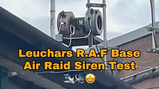 Leuchars RAF Base Leuchars Station Air Raid Siren Test 🛩️🔊🤩 [upl. by Penni]