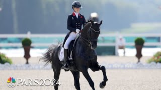 Great Britain Denmark Germany top individual dressage day 2 routines  Paris Olympics  NBC Sports [upl. by Nipsirc]