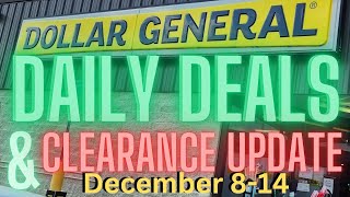 Dollar General Daily Deals and New Clearance Prices For December 814 [upl. by Locke]