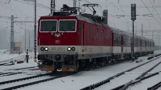 Zasnežené železnice  stanica DNV 6122023 [upl. by Clarkson]