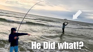 I Couldnt Believe What Just Happened Crazy Day Of Surf Fishing [upl. by Yekcor]