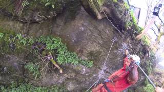 New Ultimate Via Ferrata Extention at How Stean Gorge [upl. by Kraska478]