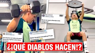 LA TRISTE FORMA DE HACER GIMNASIO de los CRACKS de la SELECCIÓN MEXICANA ¡ESO EXPLICA TODO [upl. by Nixie]