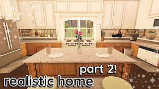 Decorating My Realistic Bloxburg House 2 Story Build Interior [upl. by Gualtiero598]