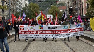 Manifestation du 1er octobre à Grenoble [upl. by Acired]