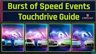 Asphalt 9  Burst of Speed Events  Touchdrive Guide  All Classes [upl. by Elmo]