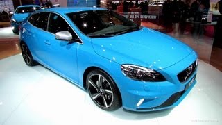 2013 Volvo V40 T5 RDesign  Exterior and Interior Walkaround  2012 Paris Auto Show [upl. by Jedidiah]