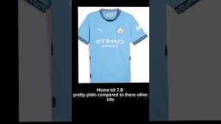 Rating football kits pt4 manchestercitypremierleague [upl. by Viole]