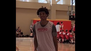 53 Myles Blackley 2024 Radford Elite Camp Highlights 2 [upl. by Shandeigh]