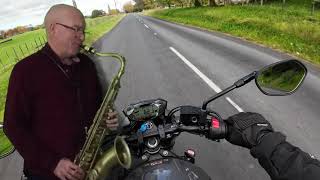 Blues  New Zealand  Hamilton  Suzuki SV 650  Selmer Reference 54 Tenor Saxophone [upl. by Recha]