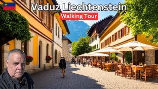 Vaduz Liechtenstein 4K  Walking Tour [upl. by Ahsinwad]