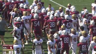 Southern Virginia University Football vs Bridgewater College [upl. by Llewxam]