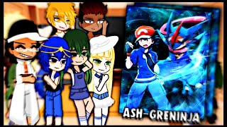 Pokemon Alola Gang React to AshGreninja [upl. by Dirtsa]