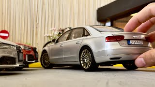 Unboxing The 118 Scale Audi A8 L Miniature Diecast Model Car [upl. by Sire5]