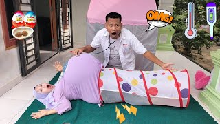 Drama Lucu 😂😍😘 Ibu Hamil Melahirkan Di Dalam Trowongan [upl. by Cohette]