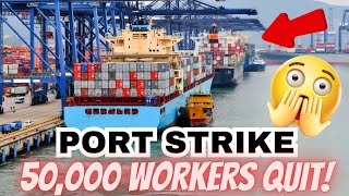 Port Strike Is Causing Inflation To Go Up ‼️ 50000 Workers Quit Today 😳 [upl. by Bollinger]