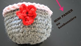 mini panier tuto crochet débutant n° 10 [upl. by Kinnard]