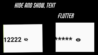 hide and show text flutter [upl. by Aleina684]