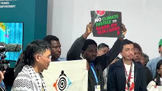 NIGERIAN AFRICAN ACTIVISTS KICK AS 1773 FOSSIL FUEL LOBBYISTS FLOOD COP29 [upl. by Suelo]