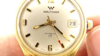 Vintage Waltham Wristwatch with Caliber SGT 1001 [upl. by Hillary]