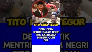 Detikdetik mentri dalam negri Tito Karnavian ditegur oleh DPR karena asik ngobrol saat rapat [upl. by Bakemeier]