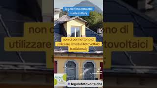 Unalternativa ai moduli fotovoltaici ☀️ tradizionali tegolefotovoltaiche [upl. by Frantz]