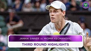 Ruthless from World No1  Jannik Sinner vs Miomir Kecmanovic  Highlights  Wimbledon 2024 [upl. by Neirual]