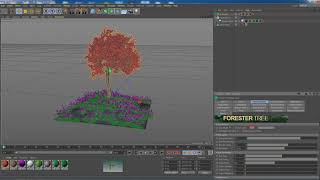 TUTORIAL CINEMA 4D  PLUG IN FORESTER [upl. by Eimmis]