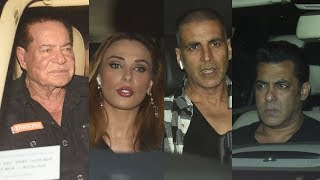 Salman Khans Tiger Zinda Hai Movie Special Screening  Shah Rukh Khan Akshay Kumar Salim Khan [upl. by Fionna]