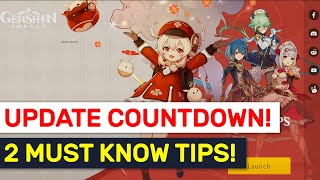 2 MUST DO Before amp After Update Global Update Countdown  Genshin Impact [upl. by Brezin]