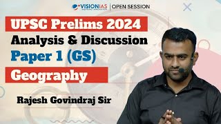 UPSC Prelims 2024  Analysis amp Discussion  Geography [upl. by Padraig]