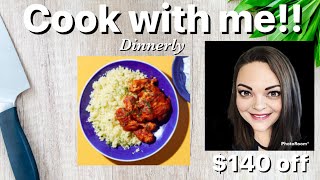 Cook with me Harissa Chicken from Dinnerly  140 off [upl. by Yecniuq]