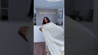 Dyeable Banarasi Saree  Elegant beautiful Banarasi saree from Best Bridal Boutique Kerala Santinni [upl. by Nosak]