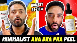 Minimalist AHA BHA PHA Peeling Solution HONEST REVIEW  Minimalist AHA BHA Review  Skincare [upl. by Mackey]