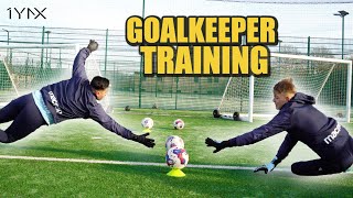 Goalkeeper Training with young pros at Oxford United 🧤  Full Session  1YNX Goalkeeping [upl. by Adnylem795]