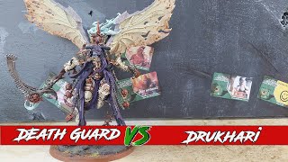 Drukhari v Death Guard 10th edition Warhammer 40k Battle Report [upl. by Ellimak]