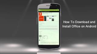 How to Download and Install MS Office App for Android Phone [upl. by Leaw]