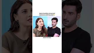 Hina Altaf And Agha Ali Talk About Their Divorce 1st Time Publicly🥹 hinaaltaf shortsfeed ytshorts [upl. by Ativel]