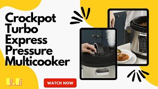 Crockpot Turbo Express Pressure Multicooker  14in1 Functions  Slow Cooker Steamer BlackSilver [upl. by Laefar]