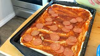 CAST IRON PIZZA cheers bbq bbqfood cooking grillandsmokebbq bbqrecipes grillinglife [upl. by Lapides385]