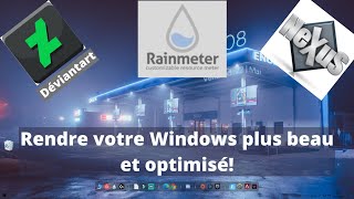 Comment rendre plus beau et personnalisé votre Windows Rainmeter Nexus Déviantart Skin cold [upl. by Aicitel]