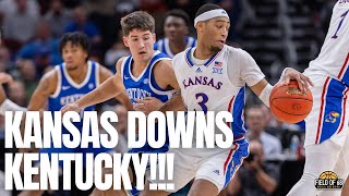 INSTANT REACTION to Kansas win over Kentucky The Jayhawks are LEGIT  AFTER DARK [upl. by Allerie]