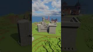 Small Medieval Castle  Minecraft Timelapse Shorts [upl. by Bria]