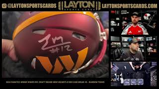 2024 Fanatics Under Wraps NFL Draft Signed Mini Helmets 8 Box Case Break 9 [upl. by Kati]