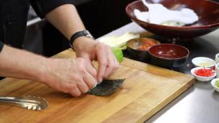 How to Moisten the Nori When Making Sushi  Sushi Techniques amp Recipes [upl. by Langdon570]