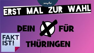 Erst mal zur Wahl  Dein Kreuz für Thüringen  Fakt ist  MDR [upl. by Narahs]