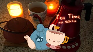 ASMR Tea Time with Noble impromptu tea preparation eartoear soft spoken binaural [upl. by Lissa601]