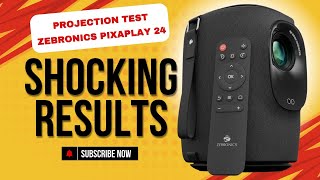 Zebronics Pixaplay 24 Projector Projection Test  BUDGET PROJECTOR  PROJECTOR FOR HOME [upl. by Wey706]