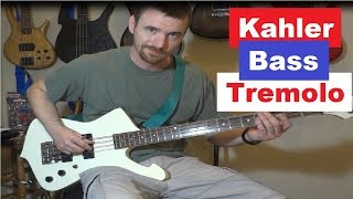 Kahler Bass Tremolo on Ibanez Iceman ICB300 [upl. by Enawtna997]